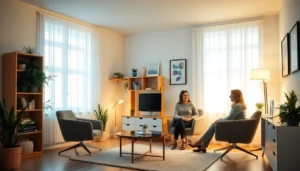 Psycholog Lublin providing compassionate mental health support in a cozy, professional office setting for those seeking therapy.