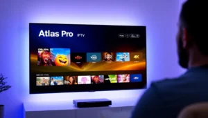 High-quality IPTV streaming with Atlas Pro IPTV on a sleek device in vibrant 4K resolution for seamless entertainment.