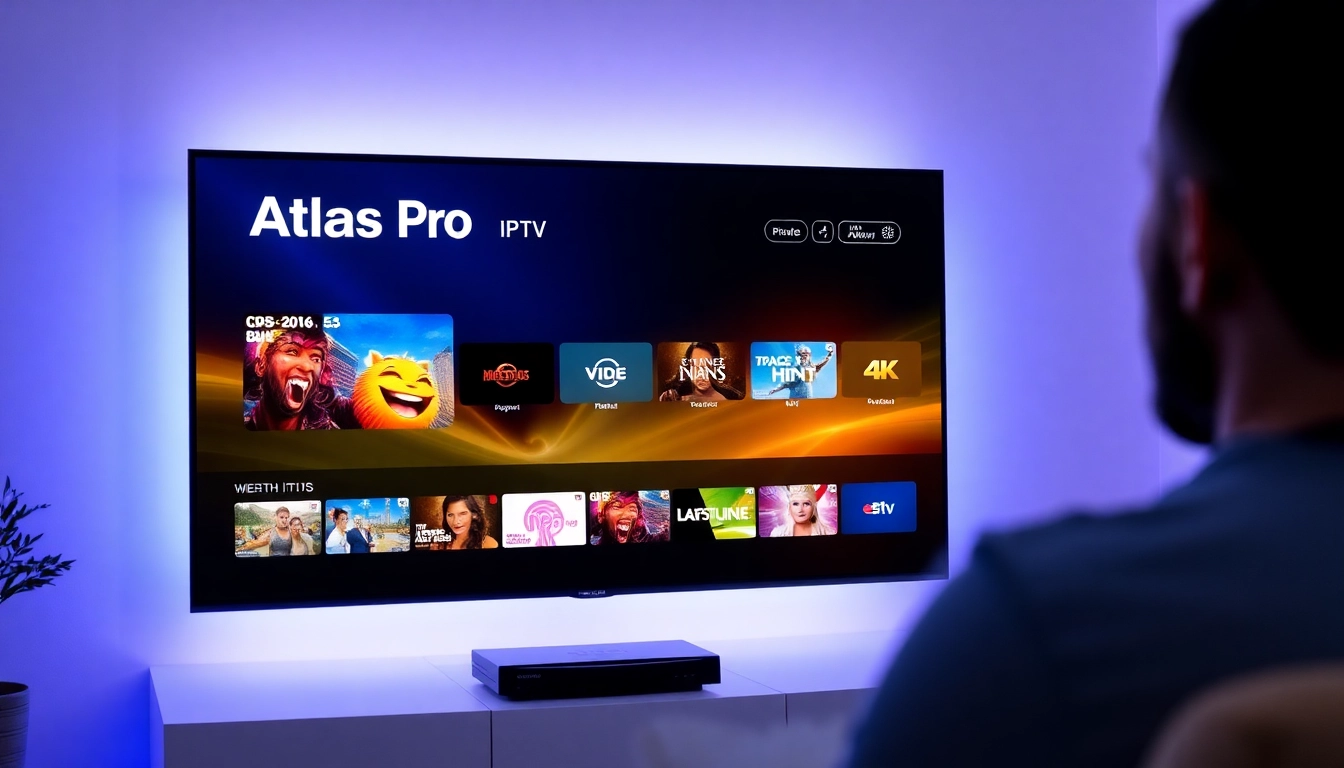 High-quality IPTV streaming with Atlas Pro IPTV on a sleek device in vibrant 4K resolution for seamless entertainment.