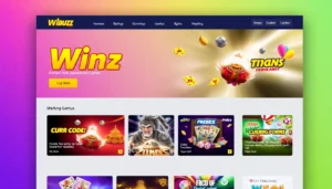 Winbuzz online gaming platform featuring a vibrant interface, engaging betting visuals, and