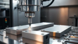 Professional frezowanie CNC process shaping aluminum parts on modern machinery, highlighting