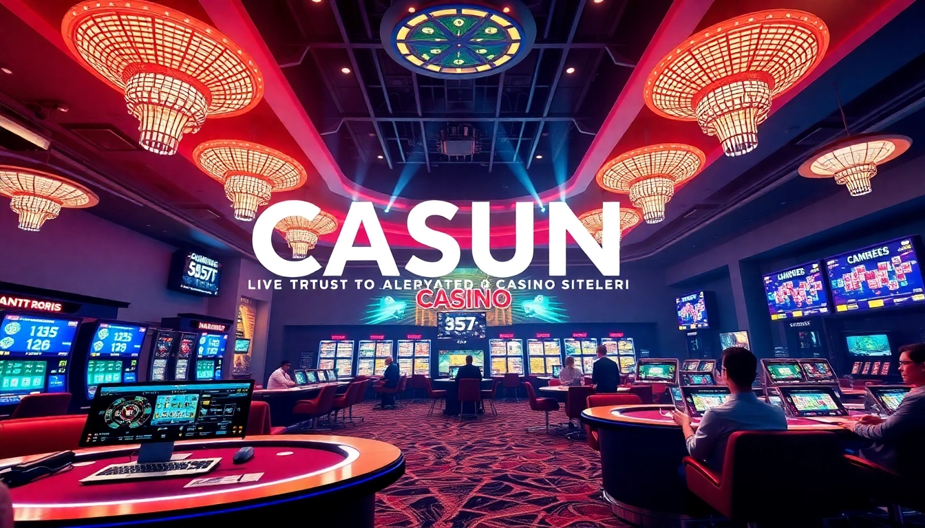 High-quality image showing trusted casino siteleri with live dealers, capturing real-time